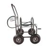 Portable Garden Hose Reel Cart with Storage Basket, Rust Resistant, Heavy Duty, 4 Wheels