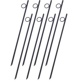 Metal Rebar Piles (Color: Black)