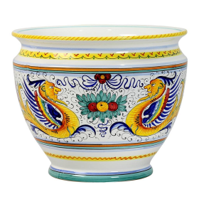 RAFFAELLESCO PLANTER/CACHEPOT (size: 14 DIAM. X 12 HIGH (Dimensions measured in Inches))