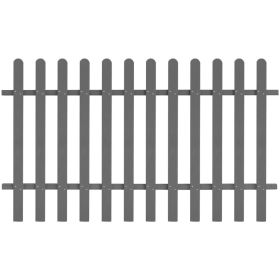 Picket Fence WPC 78.7"x47.2" (Color: Grey)