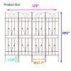 4 Pack Metal Garden Trellis 71" x 17.7" Rustproof Trellis for Climbing Plants Outdoor Flower Support